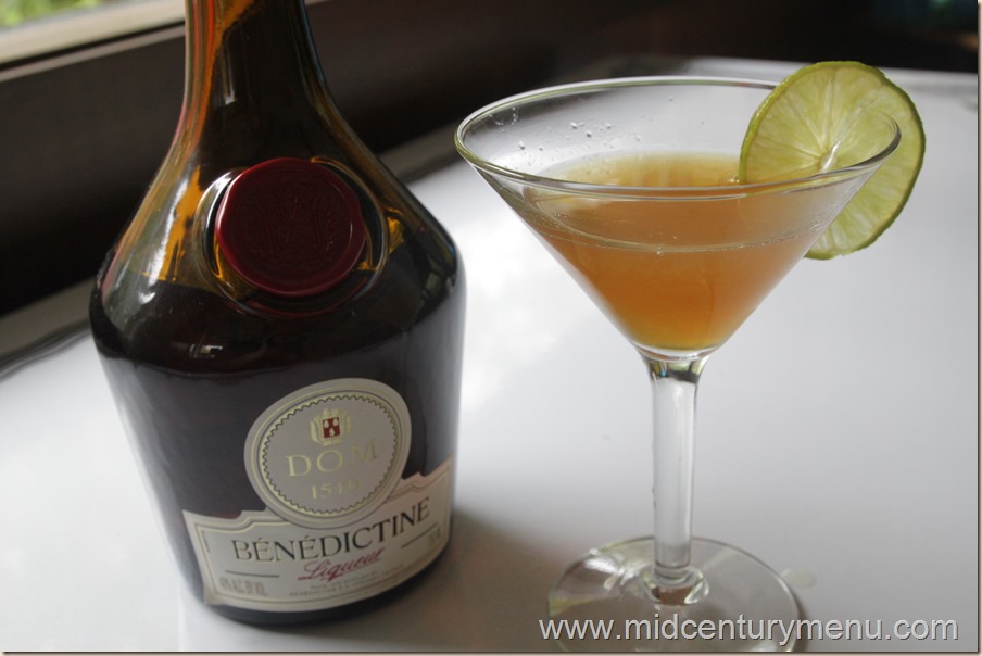 Benedictine Cocktail - Mid-Century Menu